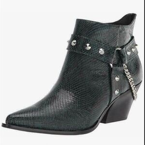 Jessica Simpson Black Ankle Boots with Studs